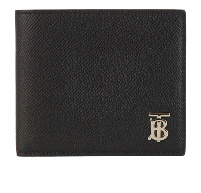 Burberry TB Bifold Wallet, £160, Accessories, Black, Leather, Front view